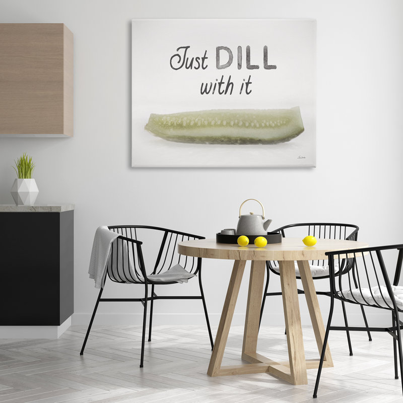 «Just Dill With It», art mural sur toile par Lori Deiter, H 36 po x l 48 po