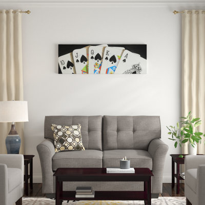 Reproduction panoramique sur toile Stokely Spades Royal Flush