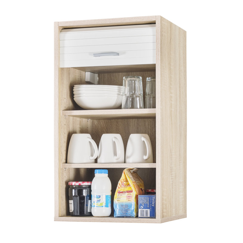 Atakan 72cm Kitchen Pantry, Oak/White