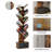 Tree-Shaped Bookshelf 9 Shelves + Drawer Base Retro Design Suitable For Study Bedroom Living Room Sturdy And Durable With Anti-Tipping Device.