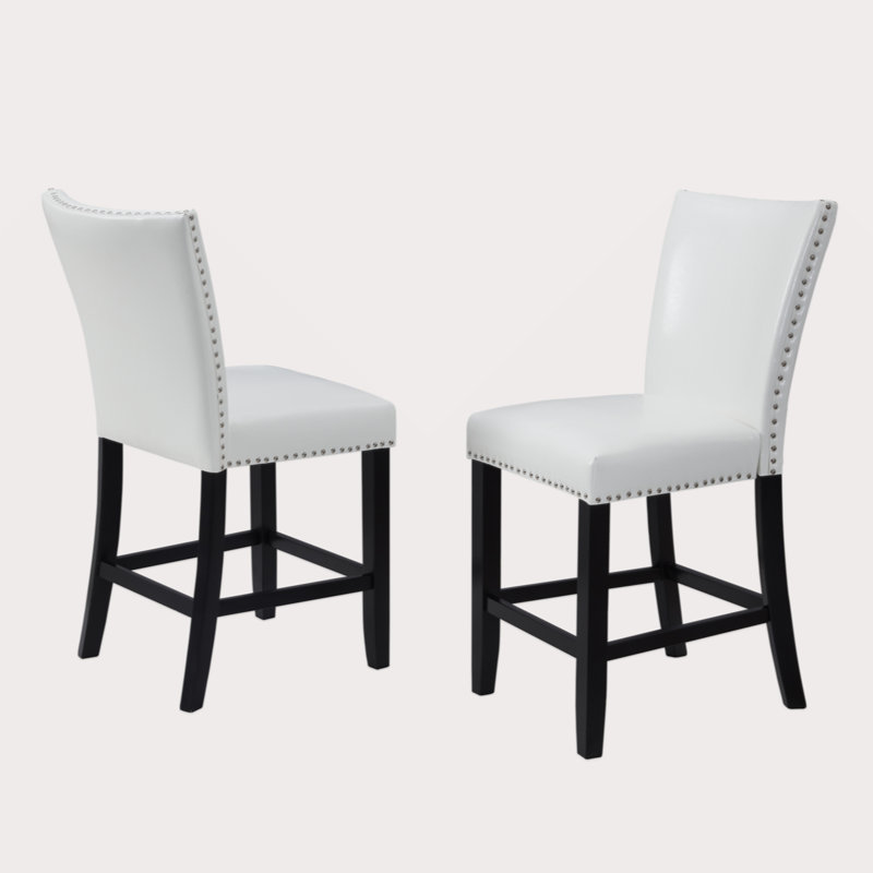 Fauteuil en velours 2pc, Blanc