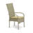 7 Piece Patio Furniture Sets Wicker Outdoor Set Consist of a Rectangle Dining Table with Glass Top and 6 Balcony Armchair with Cushion, Natural Linen-2064256602