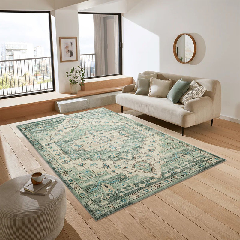Oriental Machine Tufted Shag Area Rug, Rectangle 200 x 290 cm