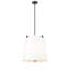 Luminaire suspendu 5 lumières Kohlman en nickel brossé-435269926