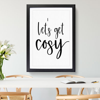 Let's Get Cosy - Picture Frame Typography