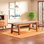 Thickened solid wood dining table