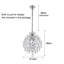 URBNLIVING 3 - Light Crystal Chandelier