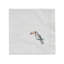  Ensemble de 4 serviettes blanches brodées