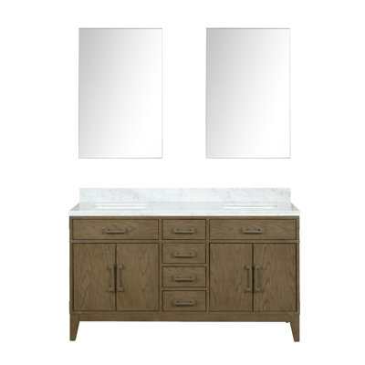 Laurel 60 in W x 22 in D Double Bath Vanity Mirrors