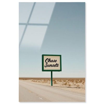 Chase Sunsets Acrylic Print Photography Prints by Notoriart, Ready to Hang, 16 x 24