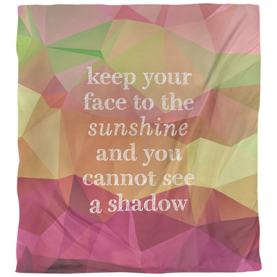 Housse de couette simple Optimism Inspirational Quote