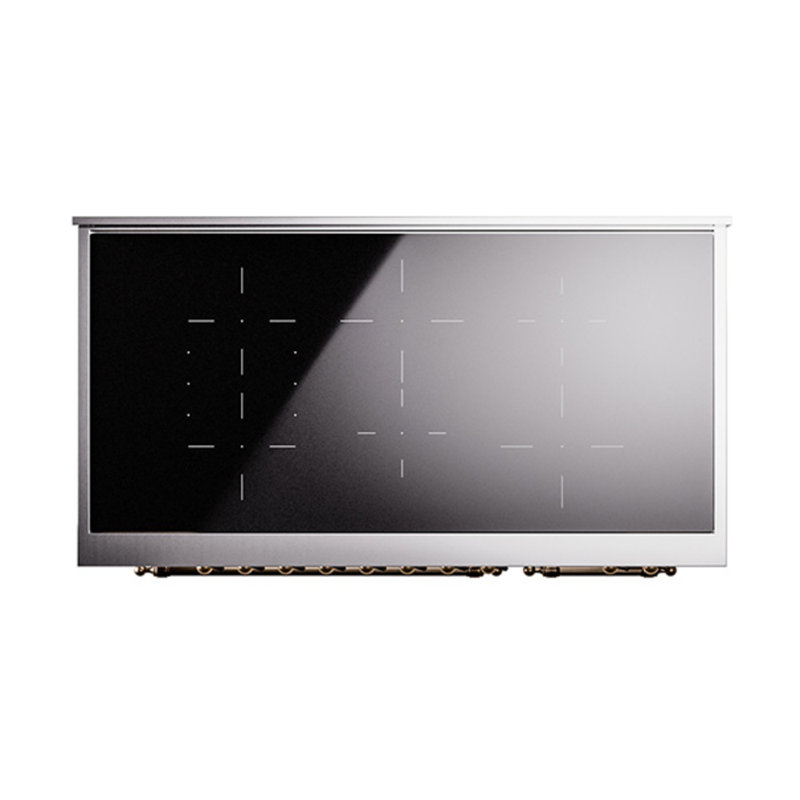 ILVE Nostalgie II Noblesse 48 in Induction Range, Antique White/Burnished