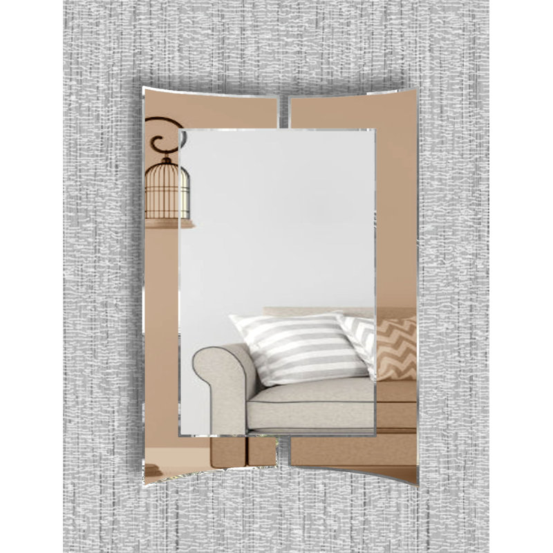 Jaylene Flat Wall Mirror, Bronze