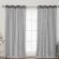 Jenifer Tulle Overlay Star Cut Out Solid Room Darkening Grommet Curtain Panels