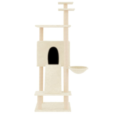 vidaXL Cat Tree Engineered wood Large Cat Tree Rectangular