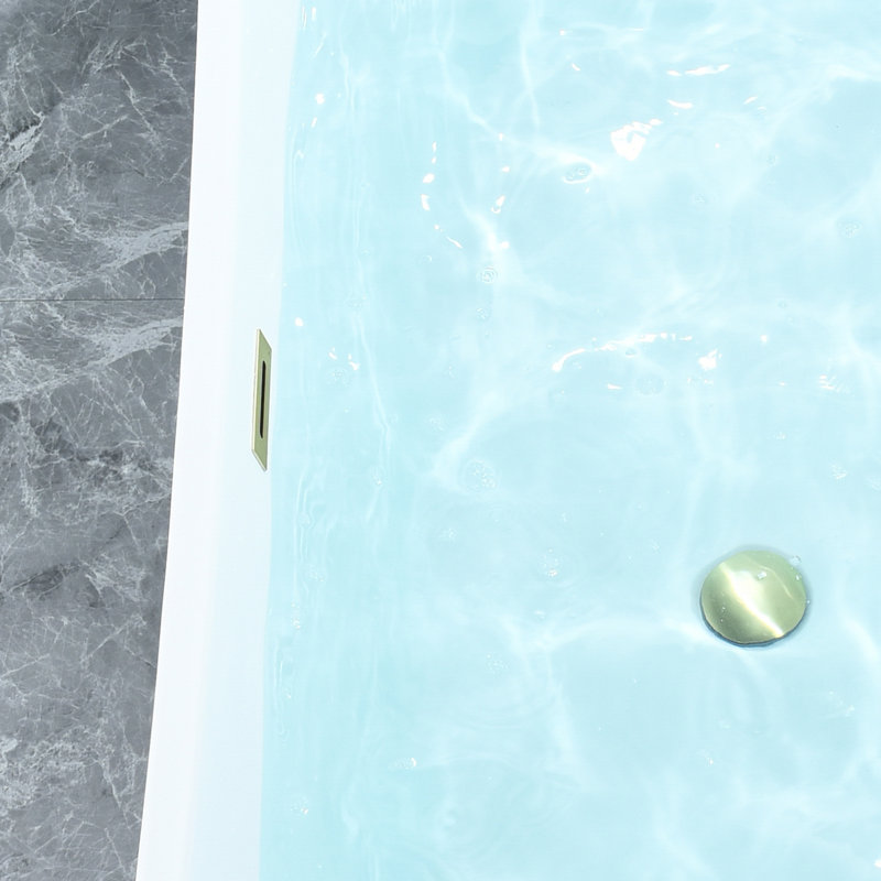 Vansza 67'' x 31.5'' Soaking Acrylic Bathtub