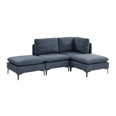 Linen Modular Sectional Sofa with Custom Configurations