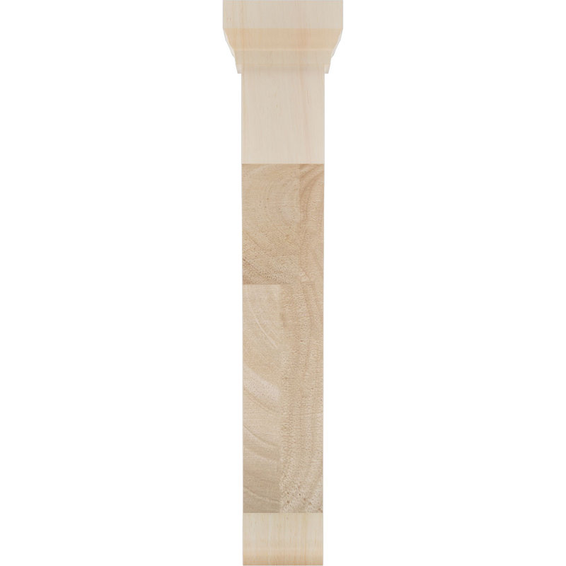 Support en bois Gomez, Hévéa, H 12 po x l 2,5 po x P 8 po