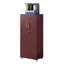 Armoire de rangement verrouillable de 49,2 po de hauteur avec 3 tablettes et pieds de nivellement réglables Saravia-610271706