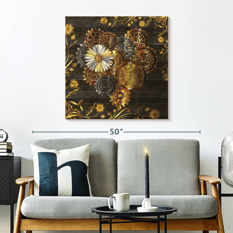 Kerner Steampunk Daisy, 30" H x 30" W