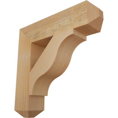 4"W x 18"D x 18"H Funston Craftsman Rough Sawn Bracket, Douglas Fir