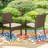 Alyah 6 - Person Patio Dining Set with Rectangular Table , Cushions Included