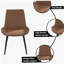 Chaise de salle à manger moderne 2 pieds / ctn