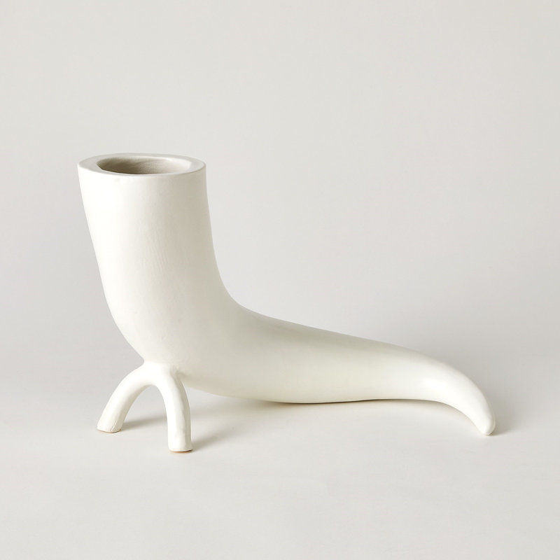 Vase Cornucopia - blanc mat