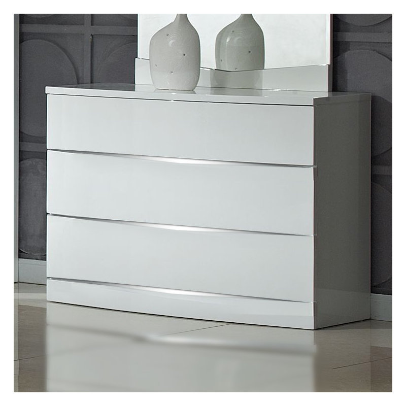 Brooker 3 Drawer 110cm W, White