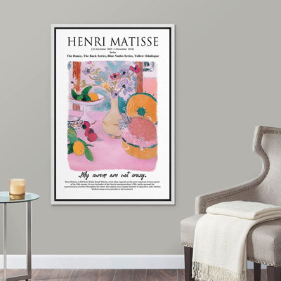 «Signature», reproduction d'art sur toile encadrée, bol à fruits et vase, nature morte, abstrait, coups de pinceau, illustrations, expressionnisme, traditionnel, coloré, multicolore, pour le salon, la chambre à coucher, le bureau, 24 po x 36 po, bla