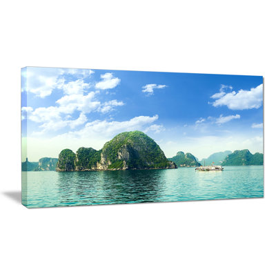 « ha », reproduction de photo sur toile tendue, "ha bay" en mer vietnam