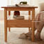 Table basse rectangulaire simple en bois massif-105885317