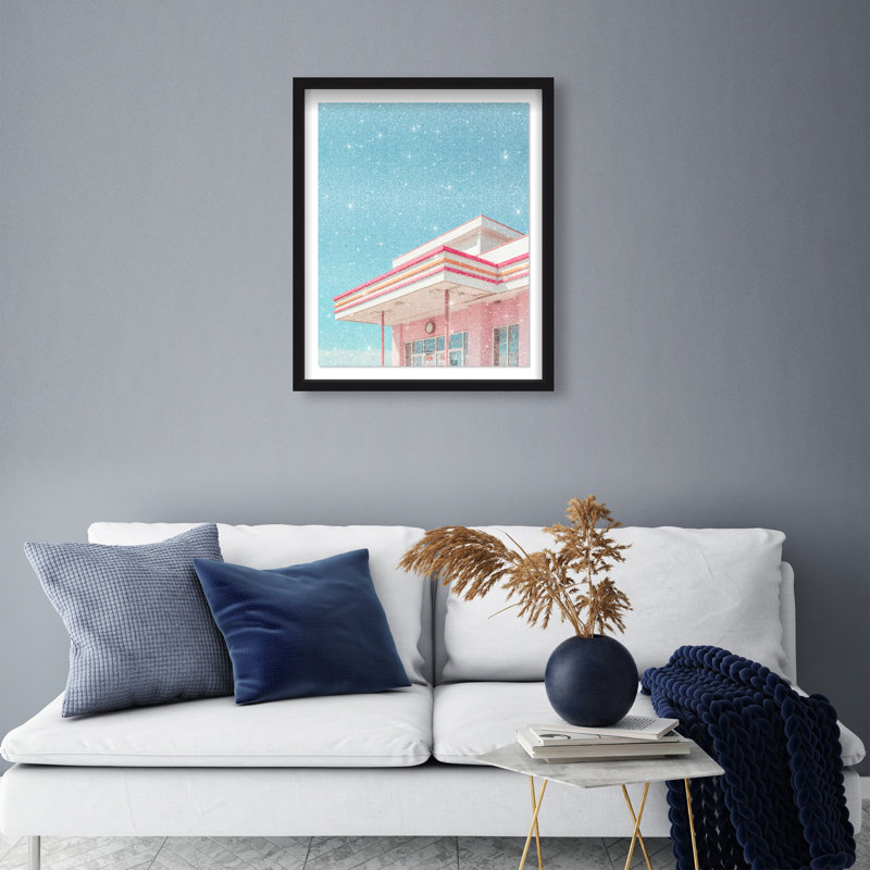 Linear Symmetry II Framed Graphic Art, 21.5"H x 17.5"W, Black Shadowbox