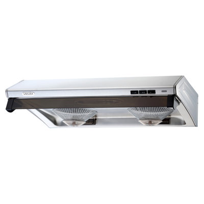 Sakura 30" Stainless Steel 750 CFM Ducted (Vented) Under Cabinet Range Hood with Mesh Filter