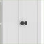 Coat Rack Hall Tree, 78.7''H Modern Entryway Storage with Bench, 5 Cubbies, 4 Doors, 5 Drawers | White | MDF