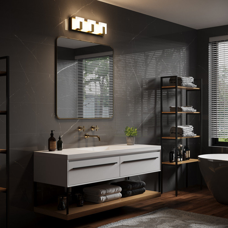 Vayron 3 - LED  Vanity Light, Bronze