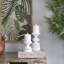 Porte-bougie traditionnel en bois perlé-354468928