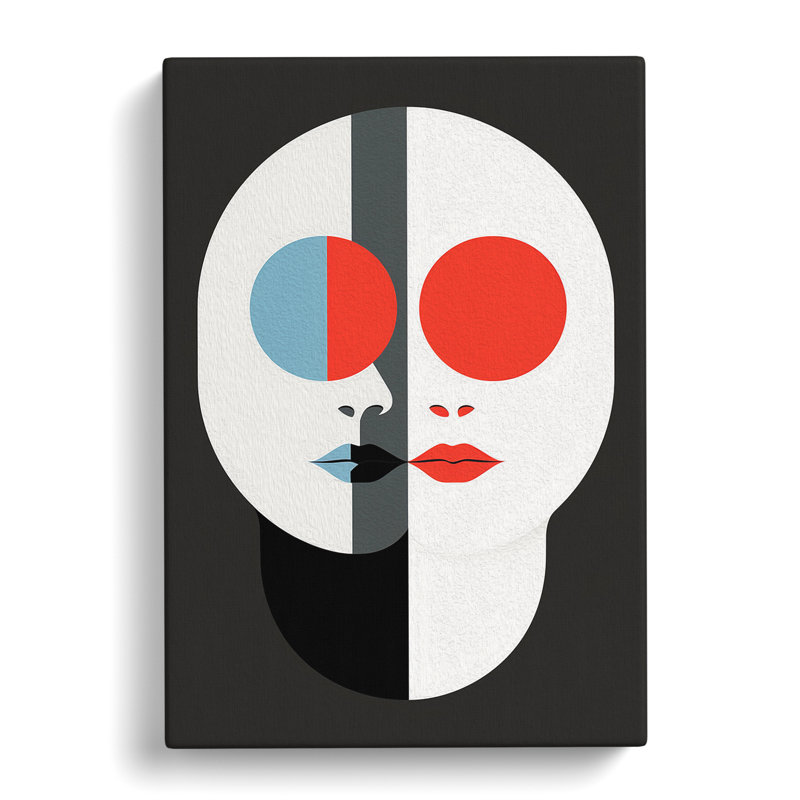 Gemini Zodiac Minimalism - Wrapped Canvas, 60cm H x 40cm W x 3cm D