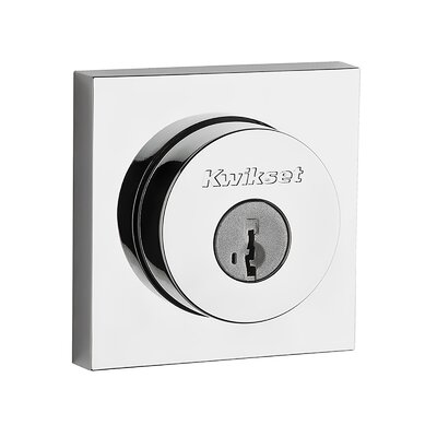 Halifax Single Cylinder Deadbolt with Rosette and SmartKey -  Kwikset, 158 SQT 26 SMT RCAL RCS