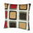 Houndstooth Buttons Cotton Reversible Throw Pillow
