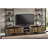 Ensata II Rustic Oak & Black Finish TV Stand