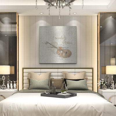 Art mural en métal luxueux «Musical Gift 4» par Katie pertiet