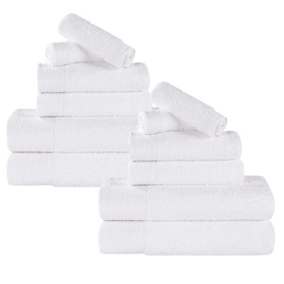 Ensemble de serviettes en rayonne de bambou et en coton mélangé hypoallergénique