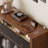 Retro Black Solid Wood Accent Cabinet-906890253