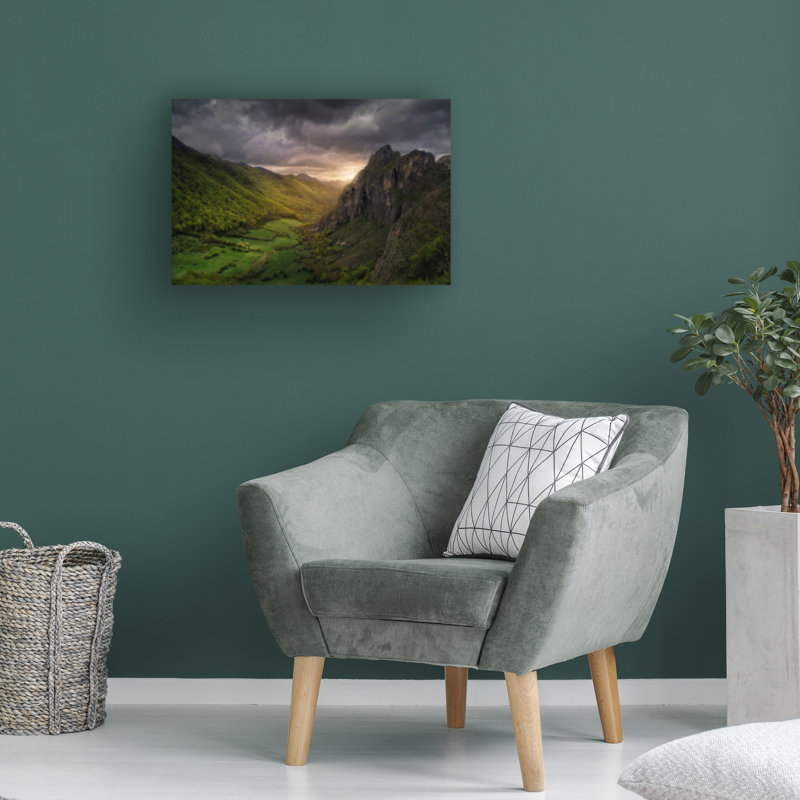 Œuvre sur toile «Bolk Oskar Baglietto Somiedo», H 16 po x l 24 po