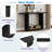 Minimalist Console Table With Curved Corners And U-base Design-1594347285