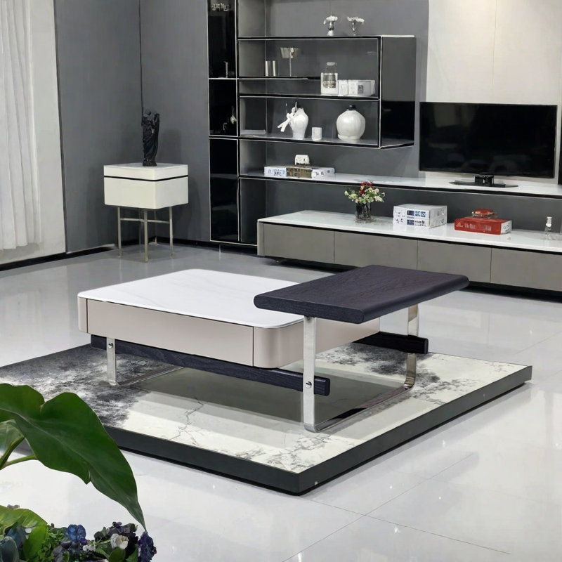 Modern Irregular Slate Coffee Table
