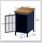 Nightstand with Storage Cabinet & Solid Wood Tabletop, Bedside Table, Sofa Side Coffee Table