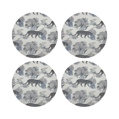 Leopard Walk Pebble 16" Vinyl Placemat