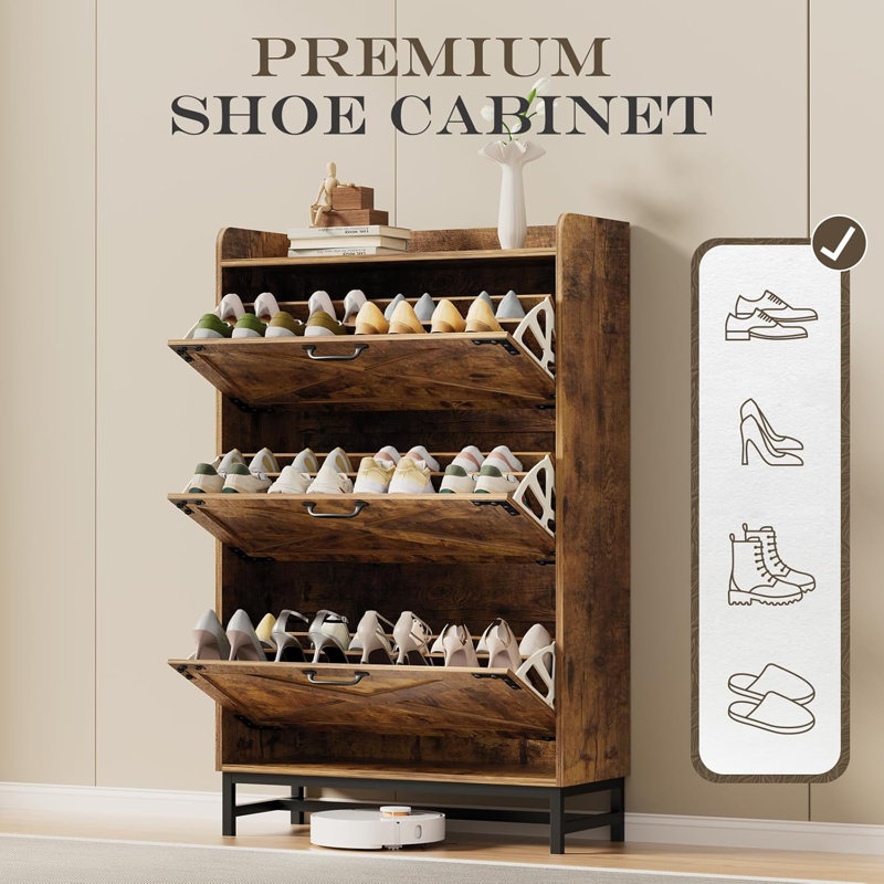 Shoe Storage Cabinet3, Brown